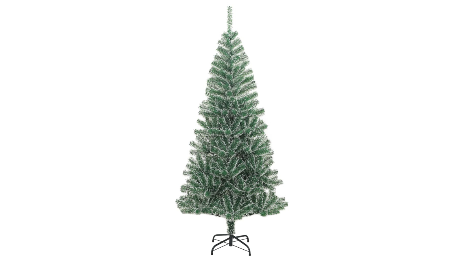 vidaXL Green Artificial Christmas Tree with Flocked Snow - 210cm