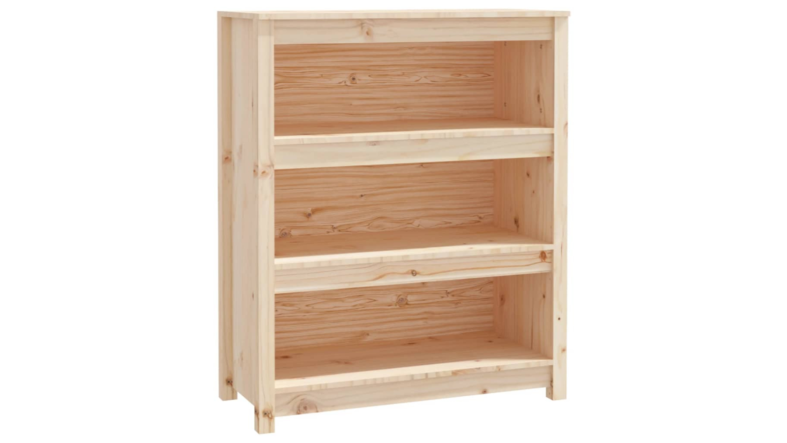 vidaXL Solid Pine Wood Book Cabinet - 80 x 35 x 97cm
