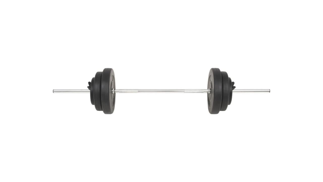 vidaXL Barbell with Plates - 60kg