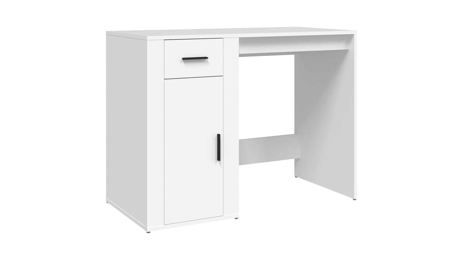 vidaXL White Engineered Wood 100 x 49 x 75cm Desk