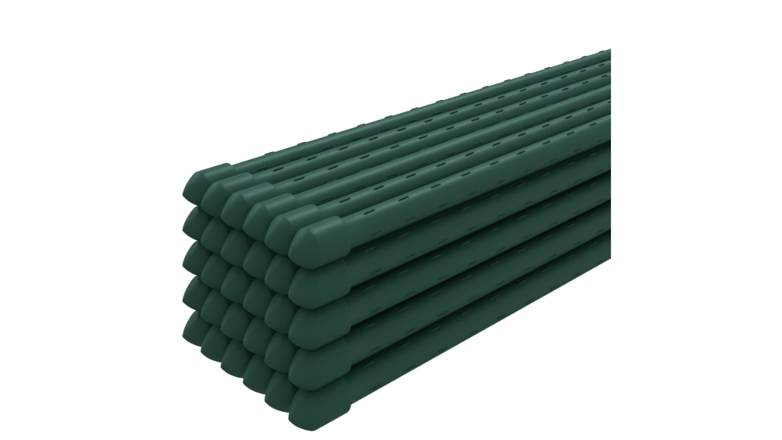 vidaXL 30 Piece Green Steel 90cm Garden Plant Stakes