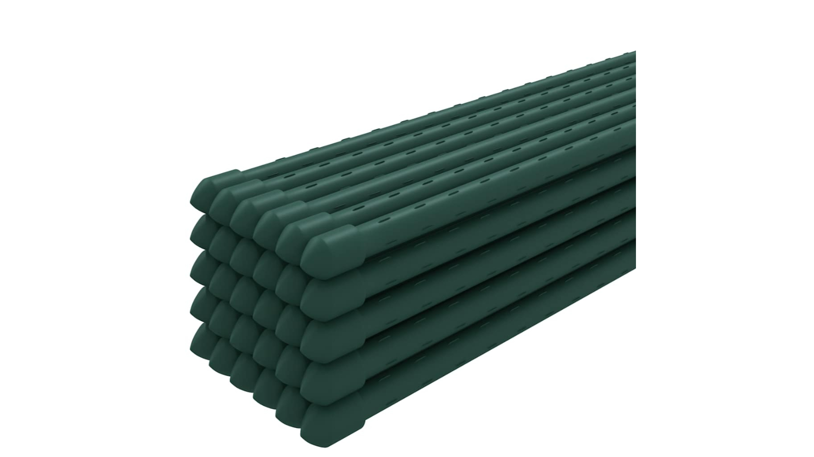 vidaXL 30 Piece Green Steel 150cm Garden Plant Stake