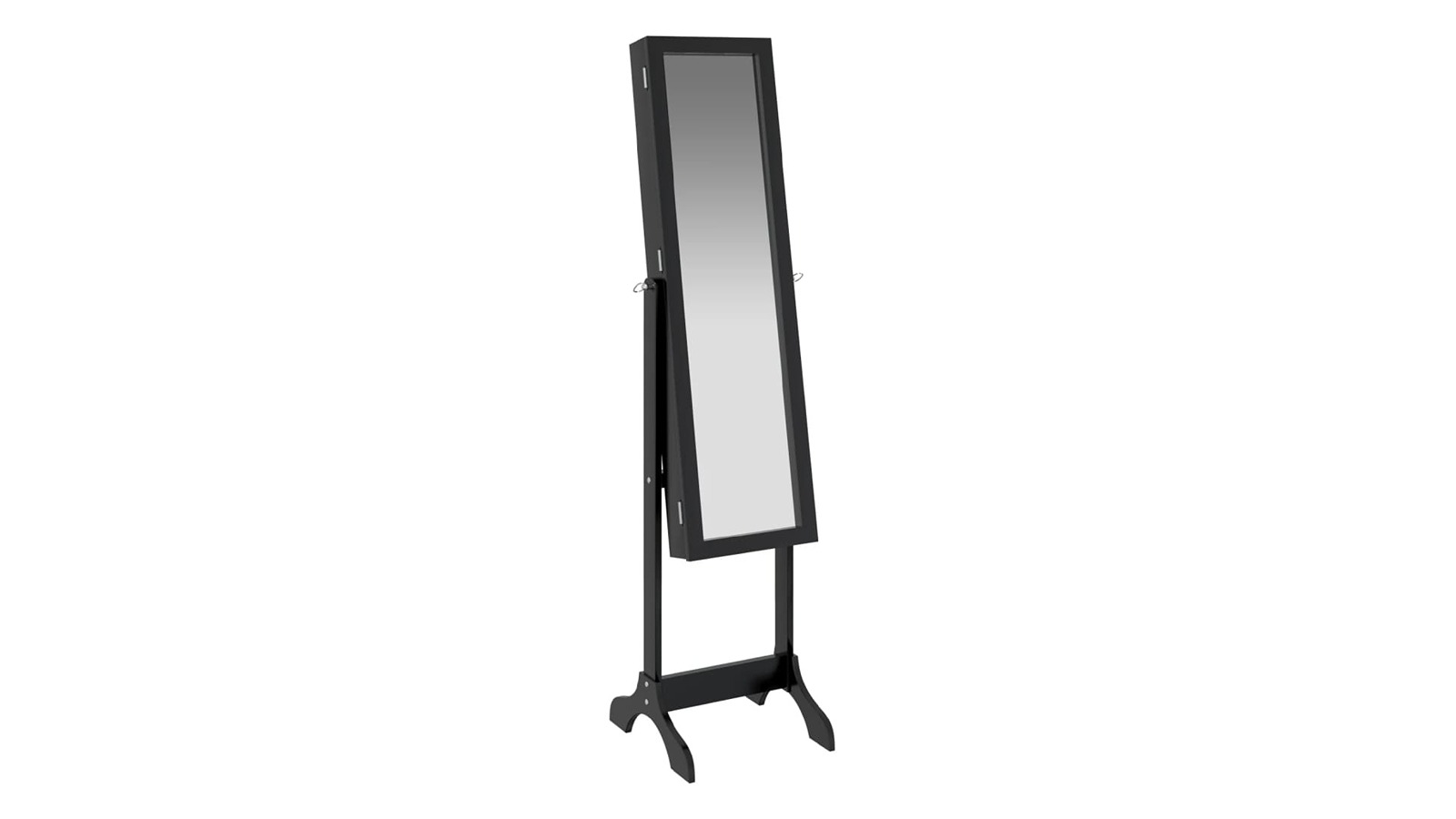 vidaXL Black 34 x 37 x 146cm Freestanding Mirror