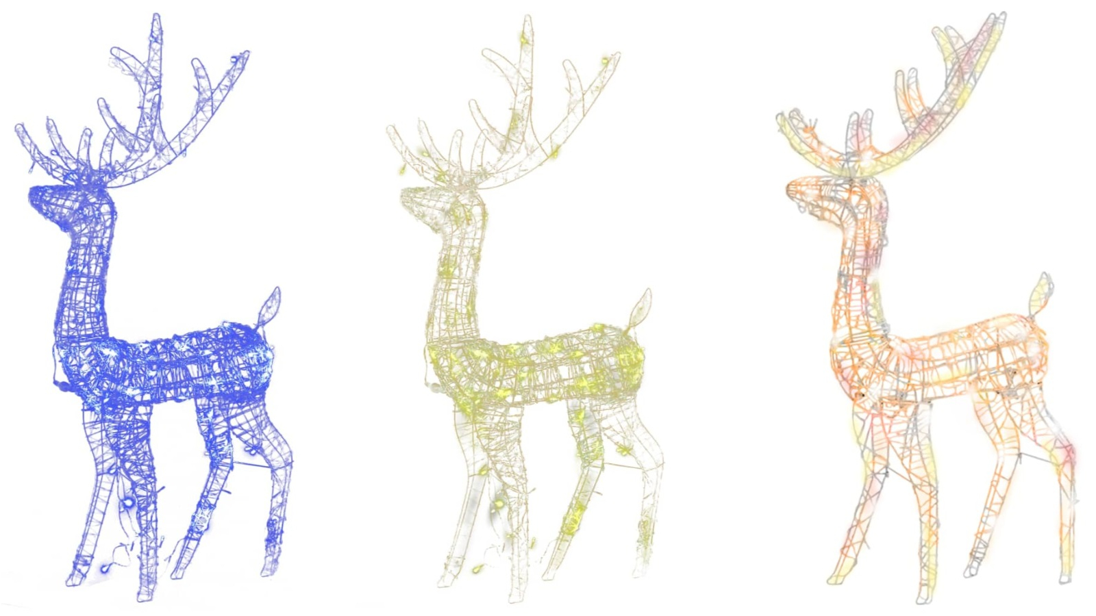 vidaXL 2 Piece Acrylic Reindeer Christmas Decorations 120cm