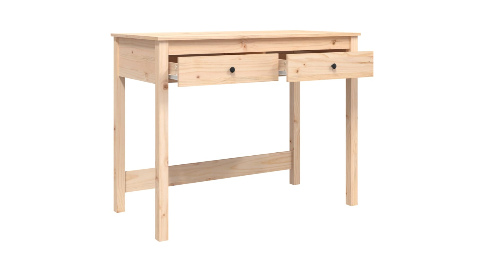 vidaXL Solid Pine Wood 100 x 50 x 78cm Desk with Drawer