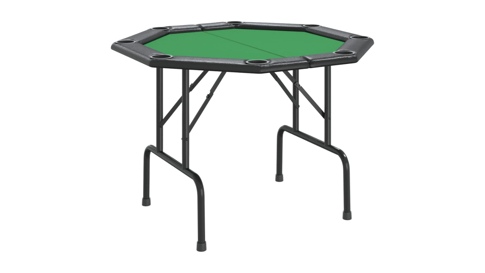vidaXL Green 8-Player Folding Poker Table - 108 x 108 x 75cm