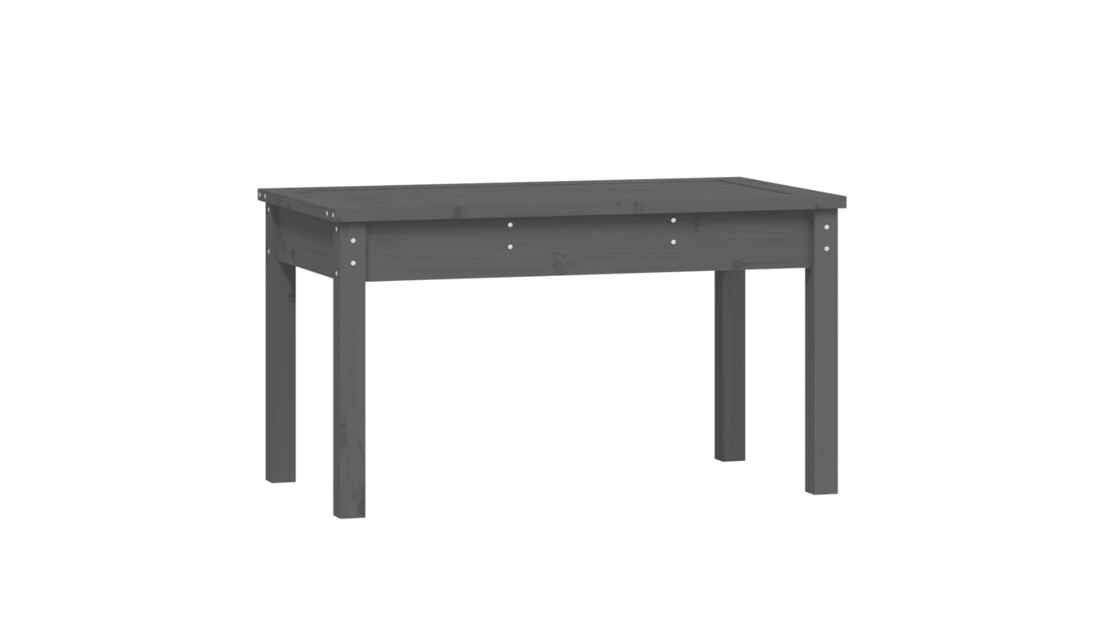 vidaXL Grey Solid Wood Pine Garden Bench - 80 x 44 x 45cm