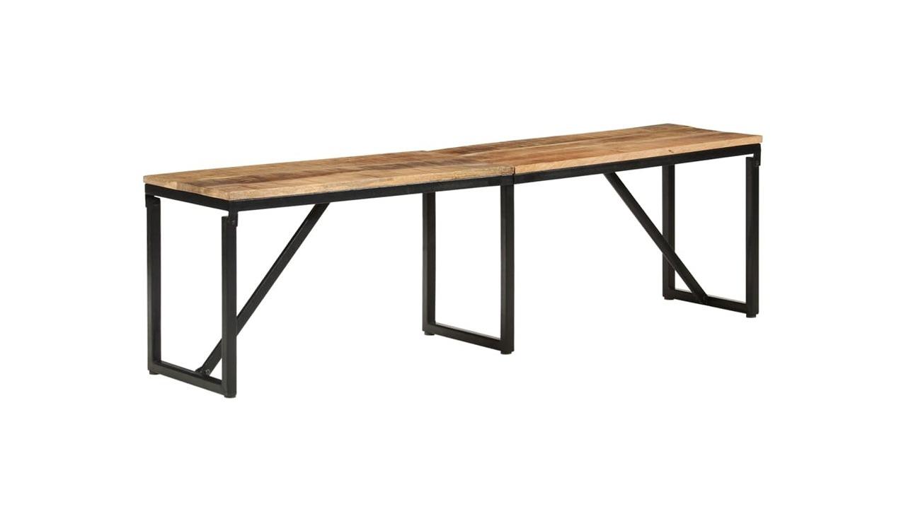 vidaXL Solid Mango Wood 160 x 35 x 46cm Bench