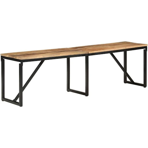 vidaXL Solid Mango Wood 160 x 35 x 46cm Bench