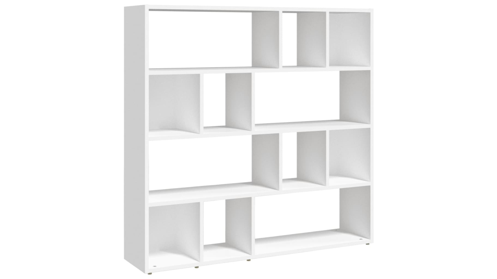 vidaXL White 105 x 24 x 102cm Book Cabinet/Room Divider