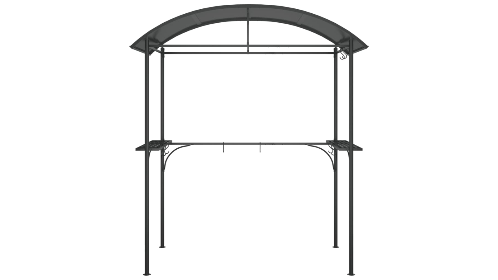 vidaXL BBQ Gazebo with Side Shelves
