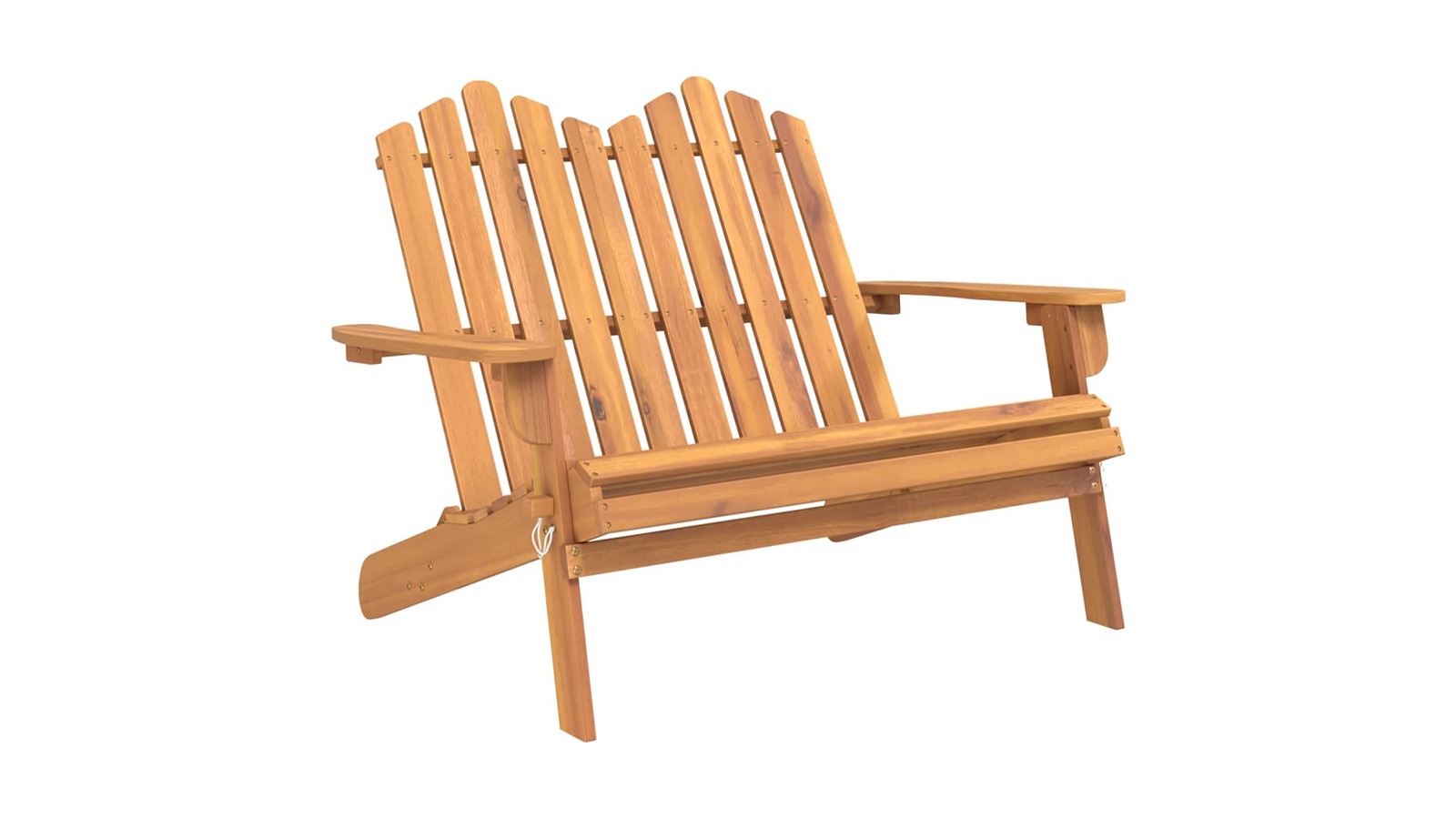 vidaXL Solid Acacia Wood 126cm Adirondack Garden Bench