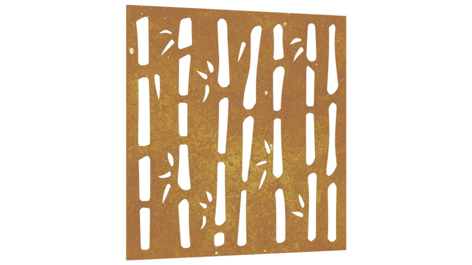 vidaXL Corten Steel Bamboo Design Garden Wall Decoration - 55 x 55cm