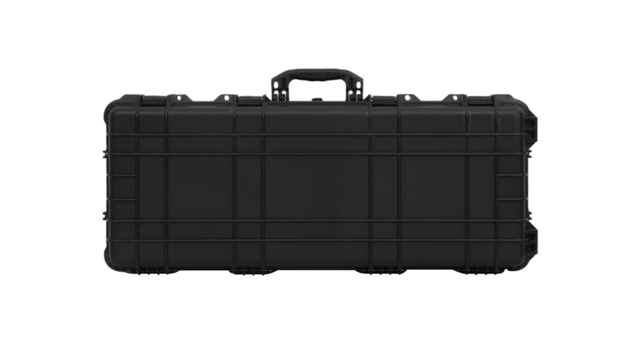 vidaXL Black Wheeled Flight Case - 96 x 42 x 16cm