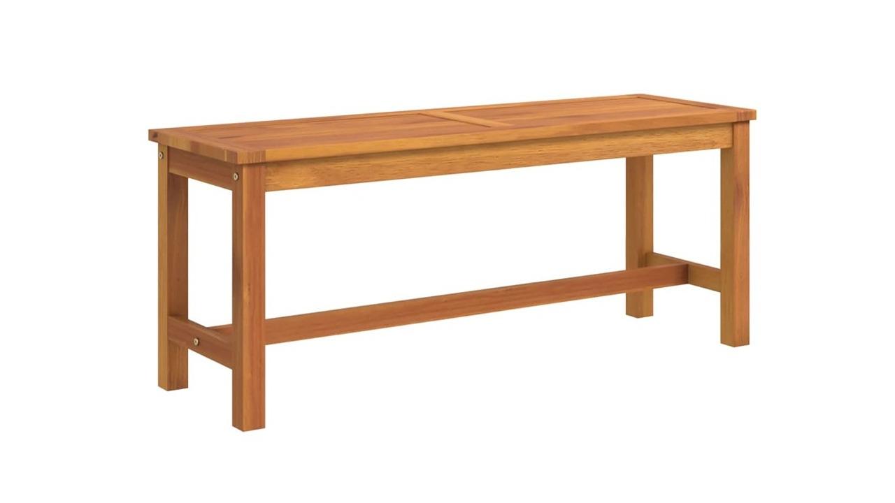 vidaXL Solid Acacia Wood 110 x 35 x 45cm Garden Bench
