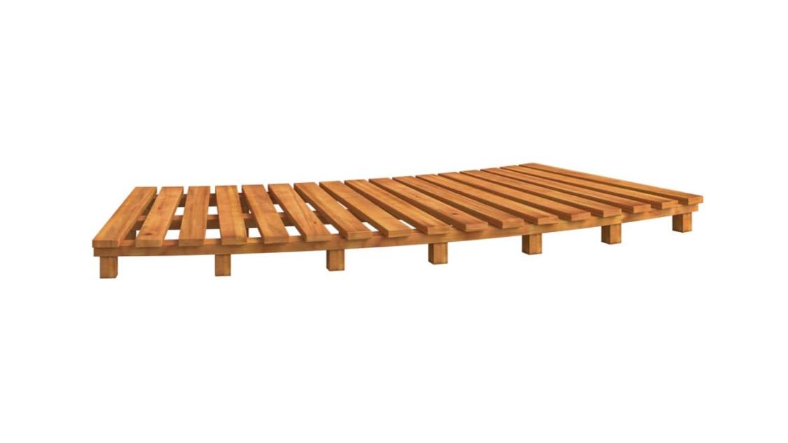 vidaXL Solid Wood Acacia 2 Piece Spa Steps