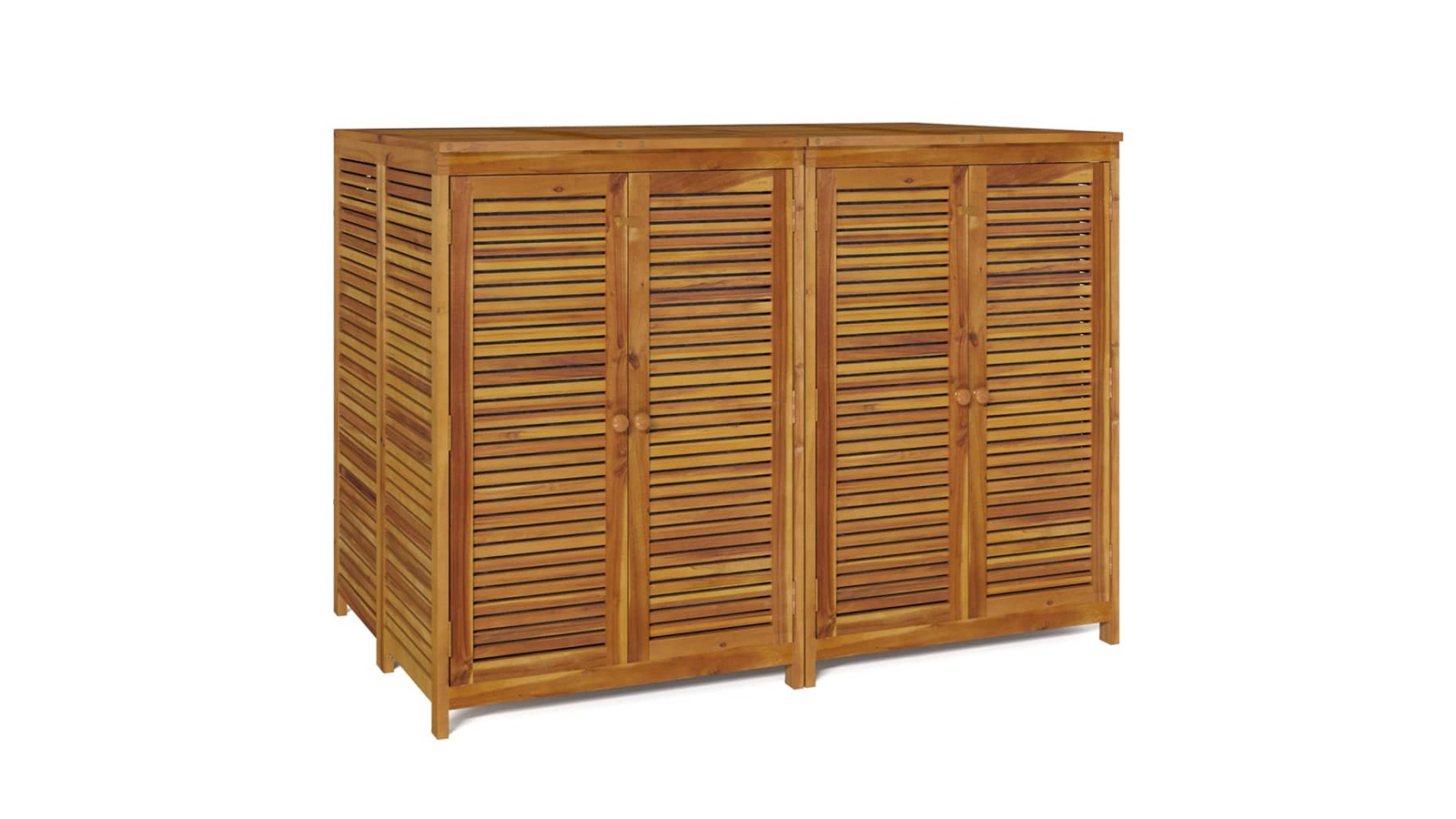 vidaXL Solid Acacia Wood 140 x 87 x 104cm Garden Storage Box