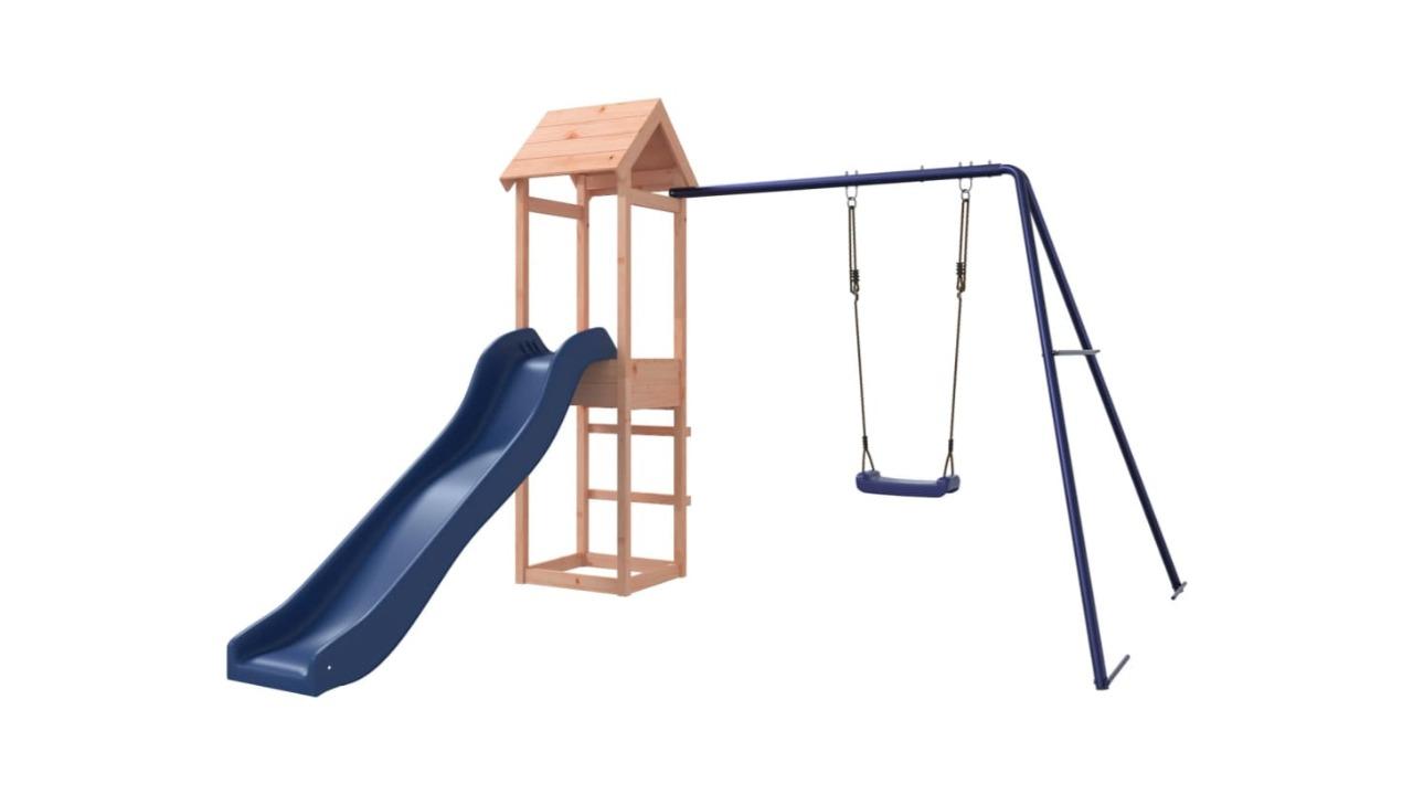 vidaXL Solid Douglas Wood Outdoor Playset - 238 x 259 x 194cm