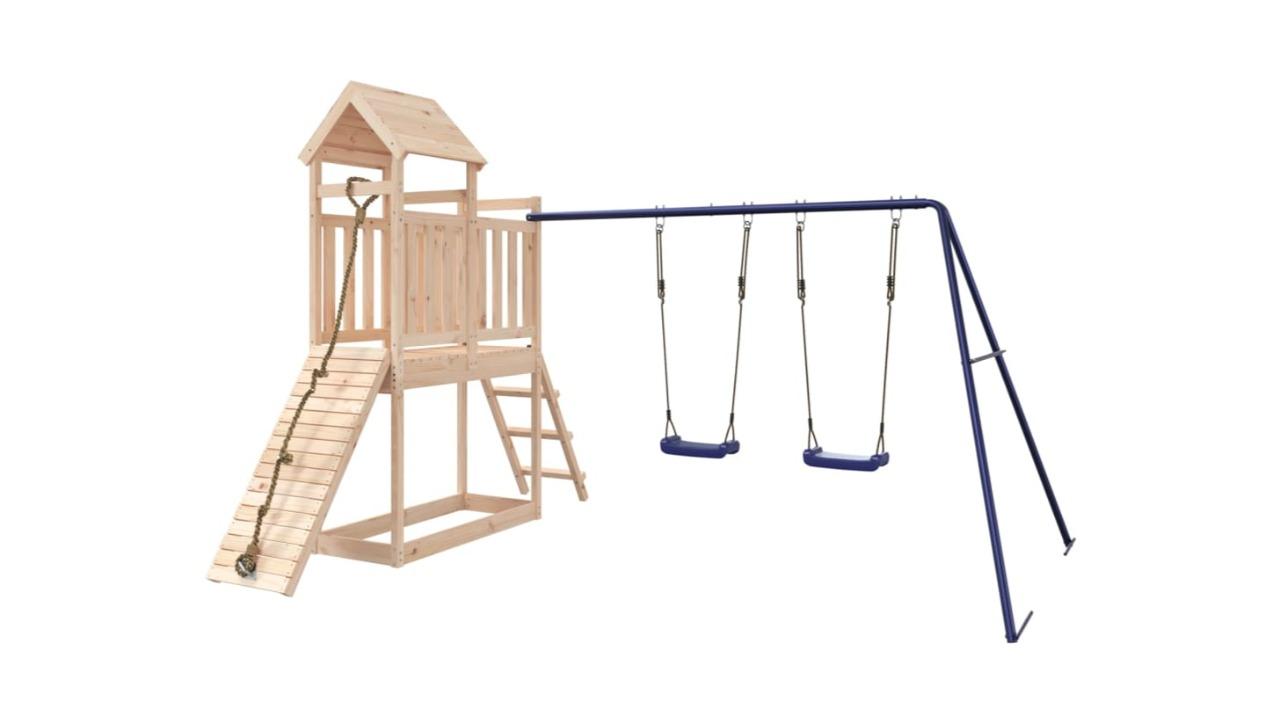 vidaXL Solid Pine Wood Outdoor Playset - 313 x 248 x 214cm