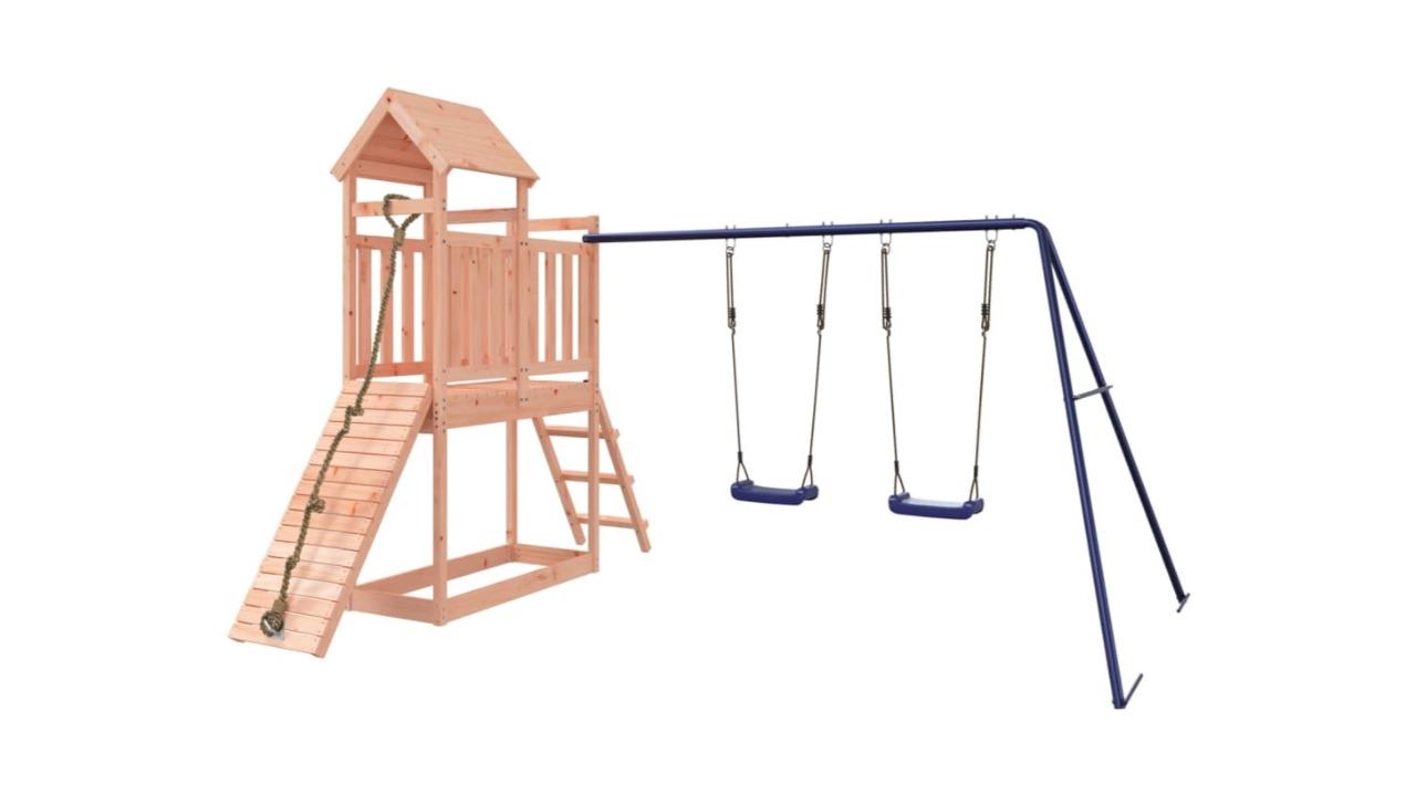 vidaXL Solid Douglas Wood Outdoor Playset - 313 x 248 x 214cm
