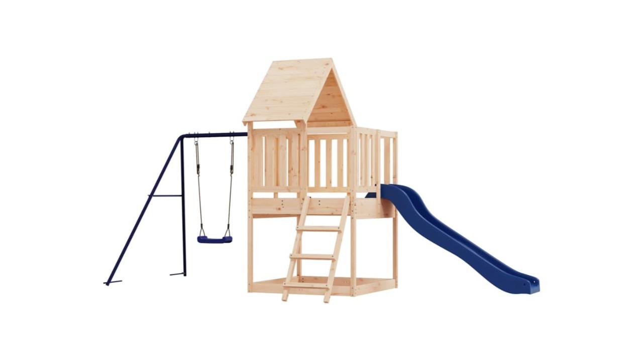 vidaXL Solid Pine Wood Outdoor Playset - 435 x 235 x 228cm