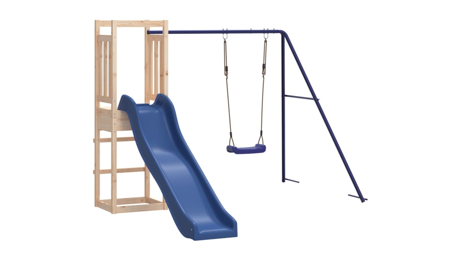 vidaXL Solid Wood Pine Outdoor Playset - 237 x 259 x 169cm
