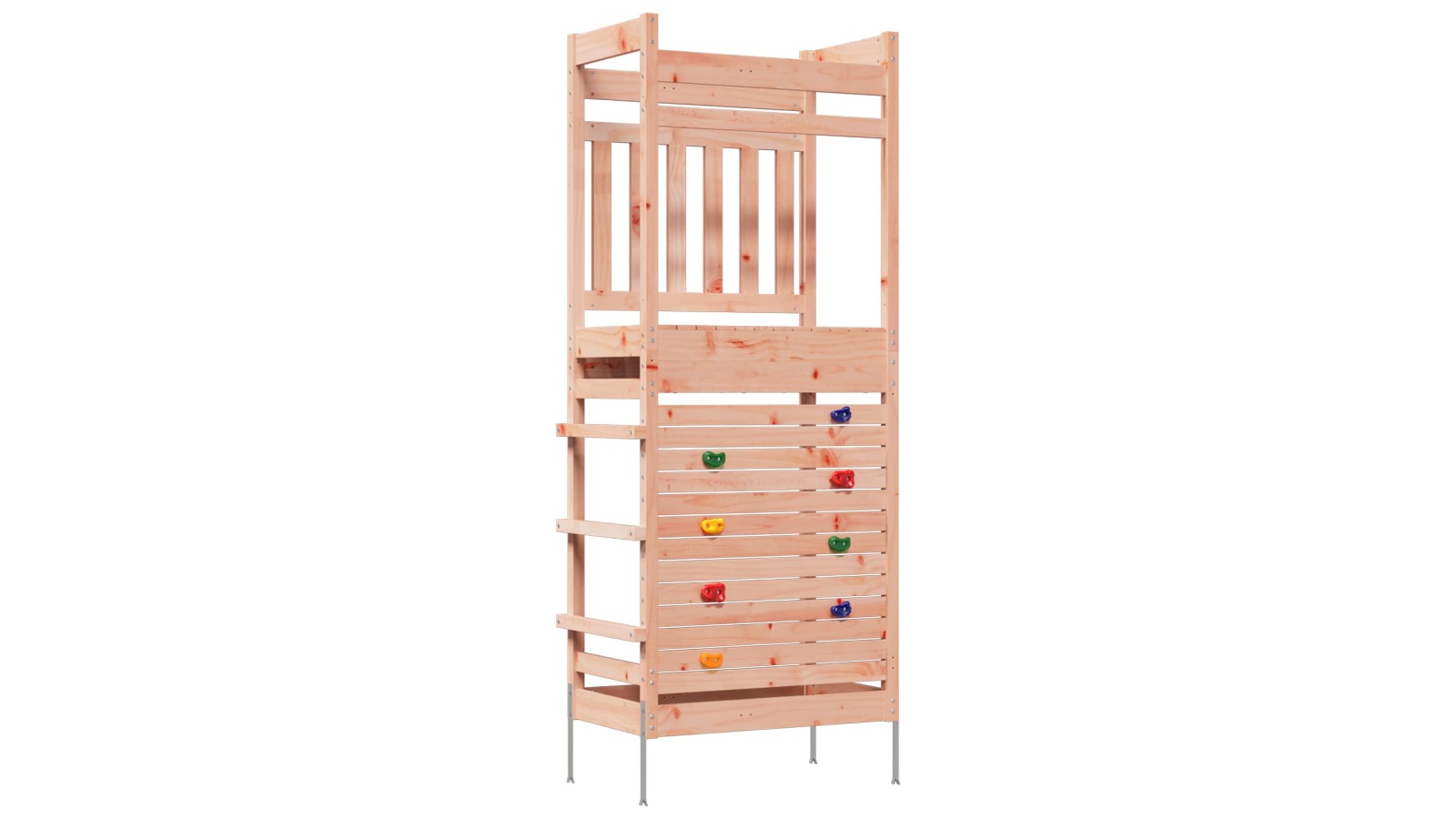 vidaXL Natural Solid Douglas Wood 85 x 53 x 207cm Outdoor Play Tower