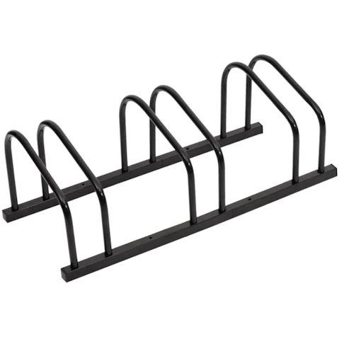 vidaXL Black Steel Bike Rack for 3 Bike