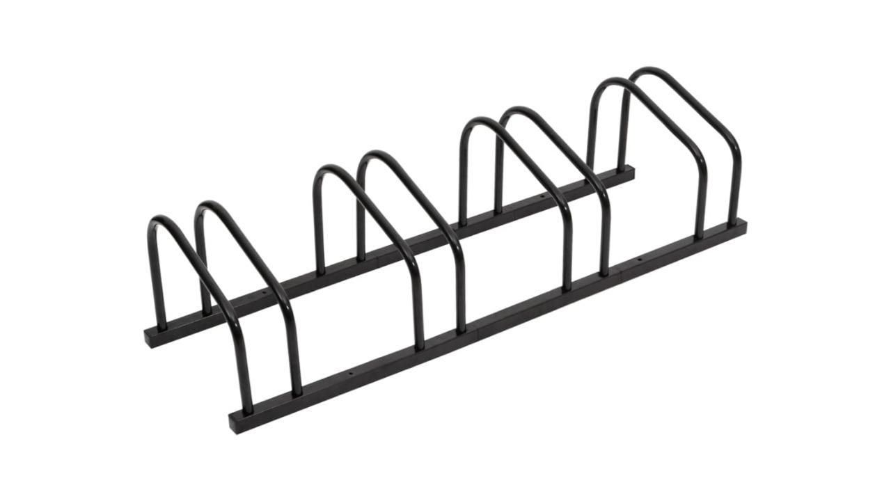 vidaXL Black Steel Bike Rack for 4 Bike