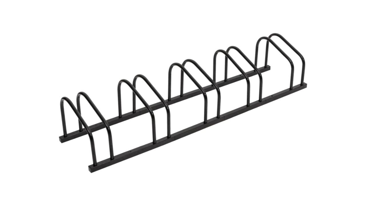 vidaXL Black Steel Bike Rack for 5 Bike