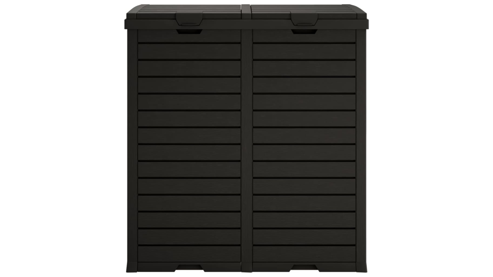 vidaXL Polypropylene 78 x 41 x 86cm Outdoor Garbage Bin - Black