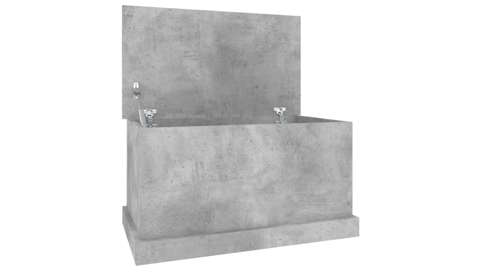vidaXL Grey Engineered Wood Storage Box Concrete - 70 x 40 x 38cm