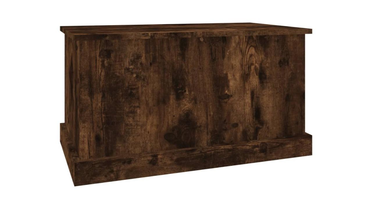 vidaXL 70 x 40 x 38cm Engineered Wood Storage Box - Smoked Oak