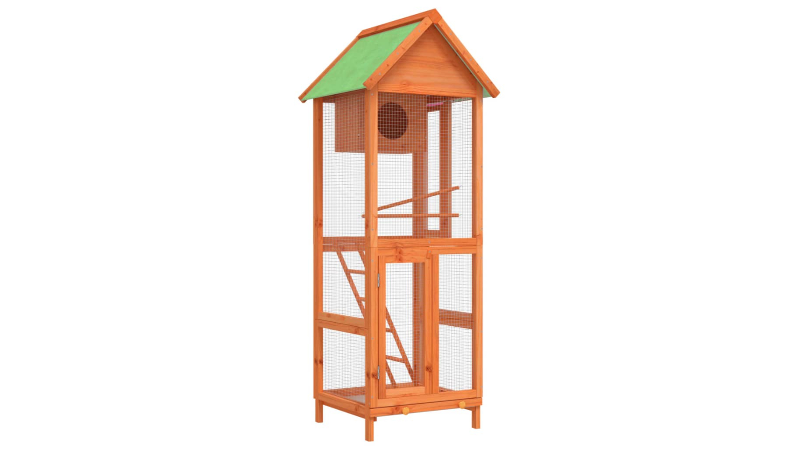 vidaXL Brown Solid Pine Wood 60 x 58.5 x 160cm Bird House
