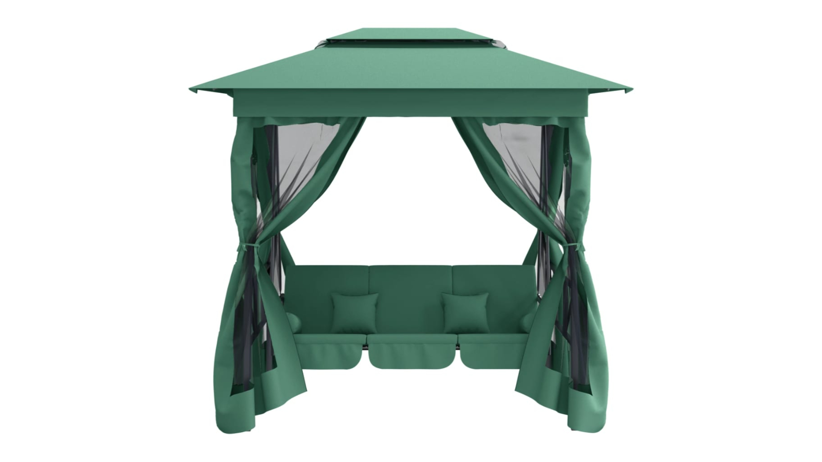vidaXL Garden Gazebo with Convertible - Green