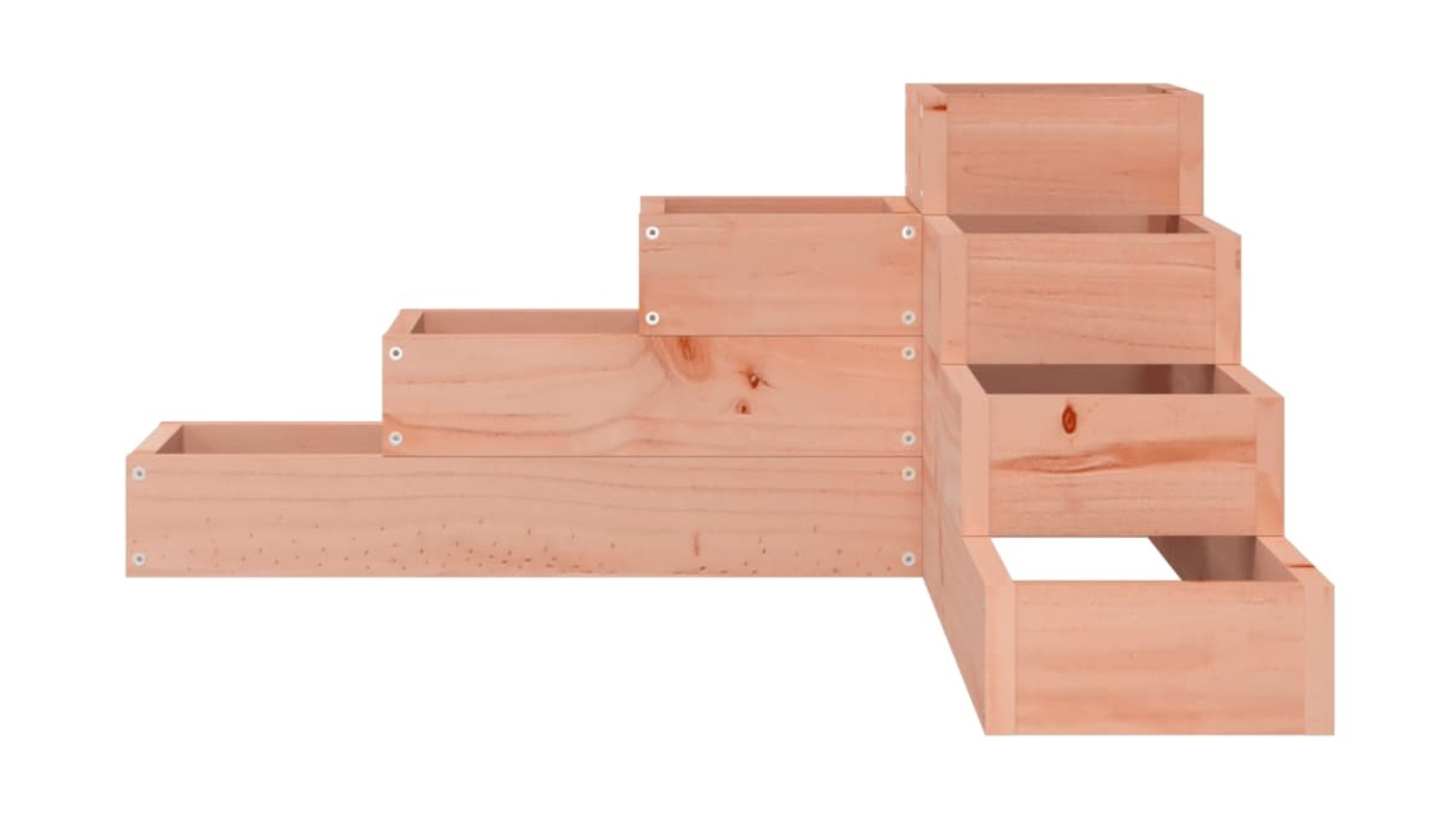 vidaXL 4-Tier Solid Douglas Wood Garden Planter - 80.5 x 79 x 36cm