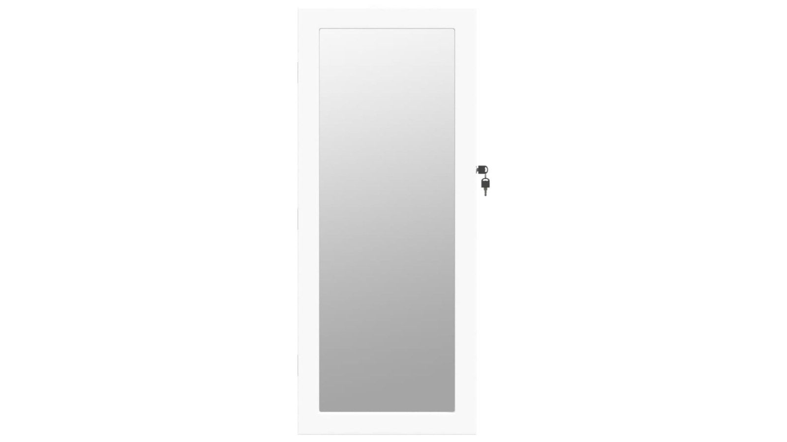 vidaXL Wall Mounted Jewellery Cabinet with Mirror and LED Light