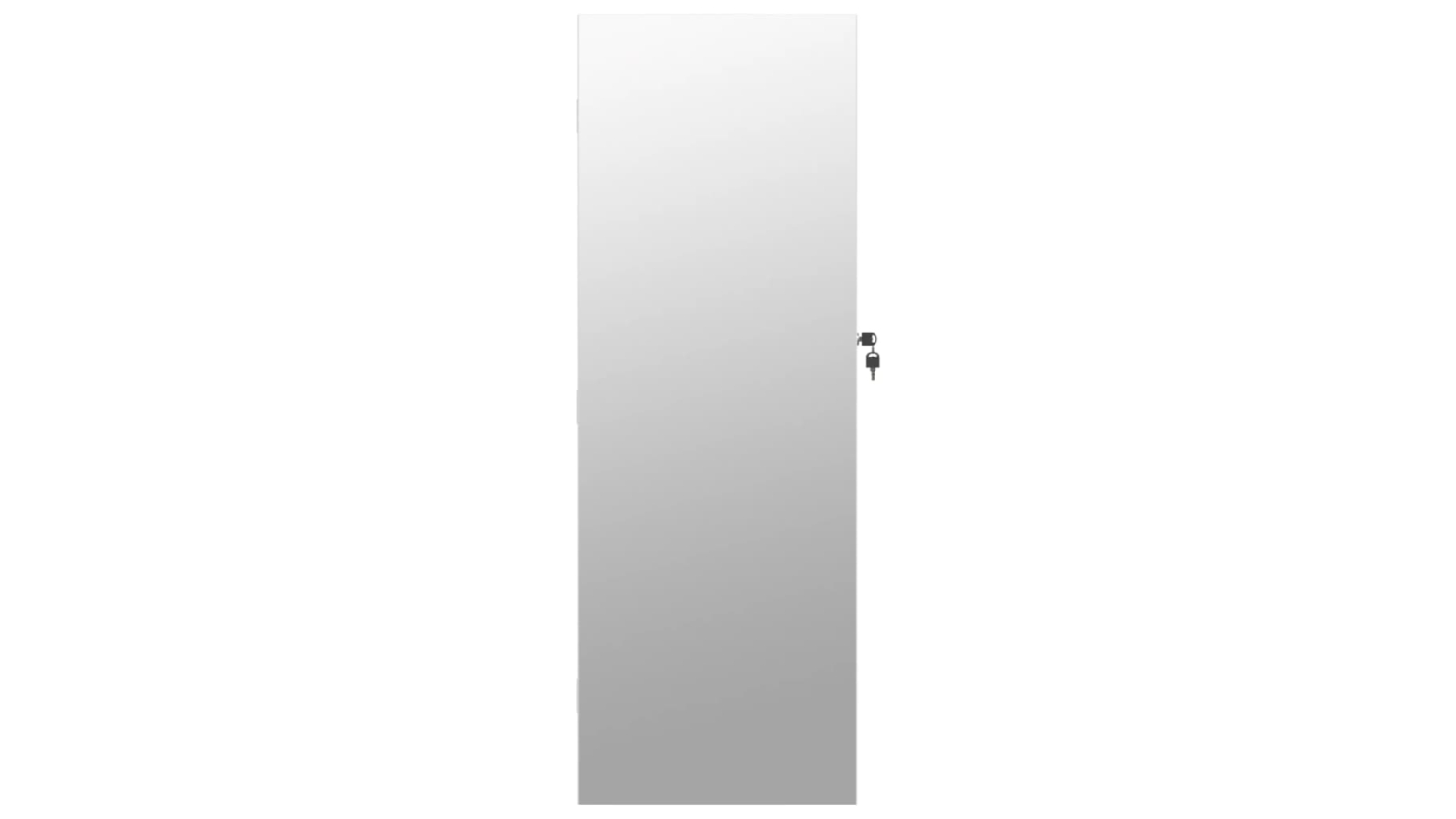 vidaXL White LED Jewellery Cabinet with Mirror