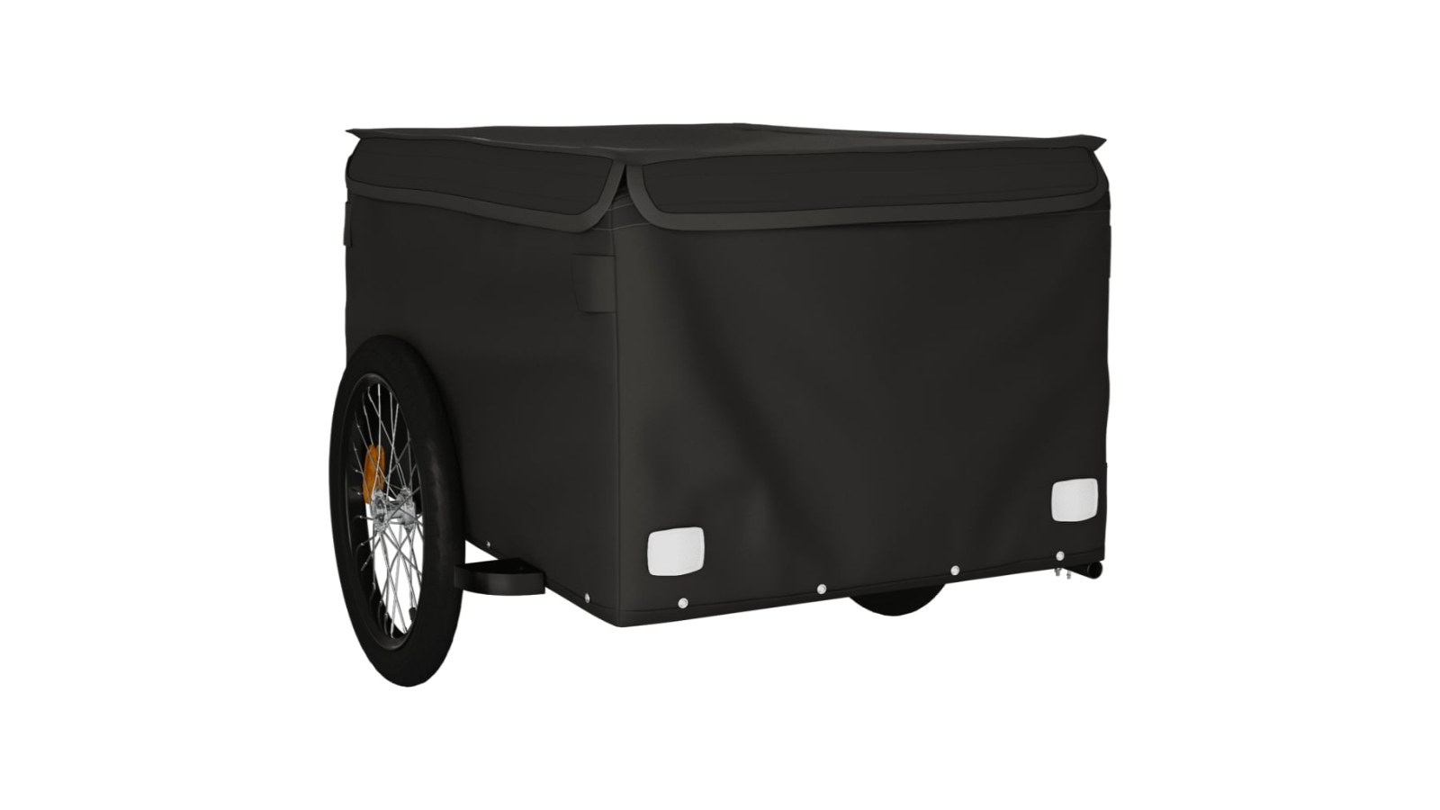 vidaXL 45kg Iron Black Bike Trailer - 134 x 69 x 59cm