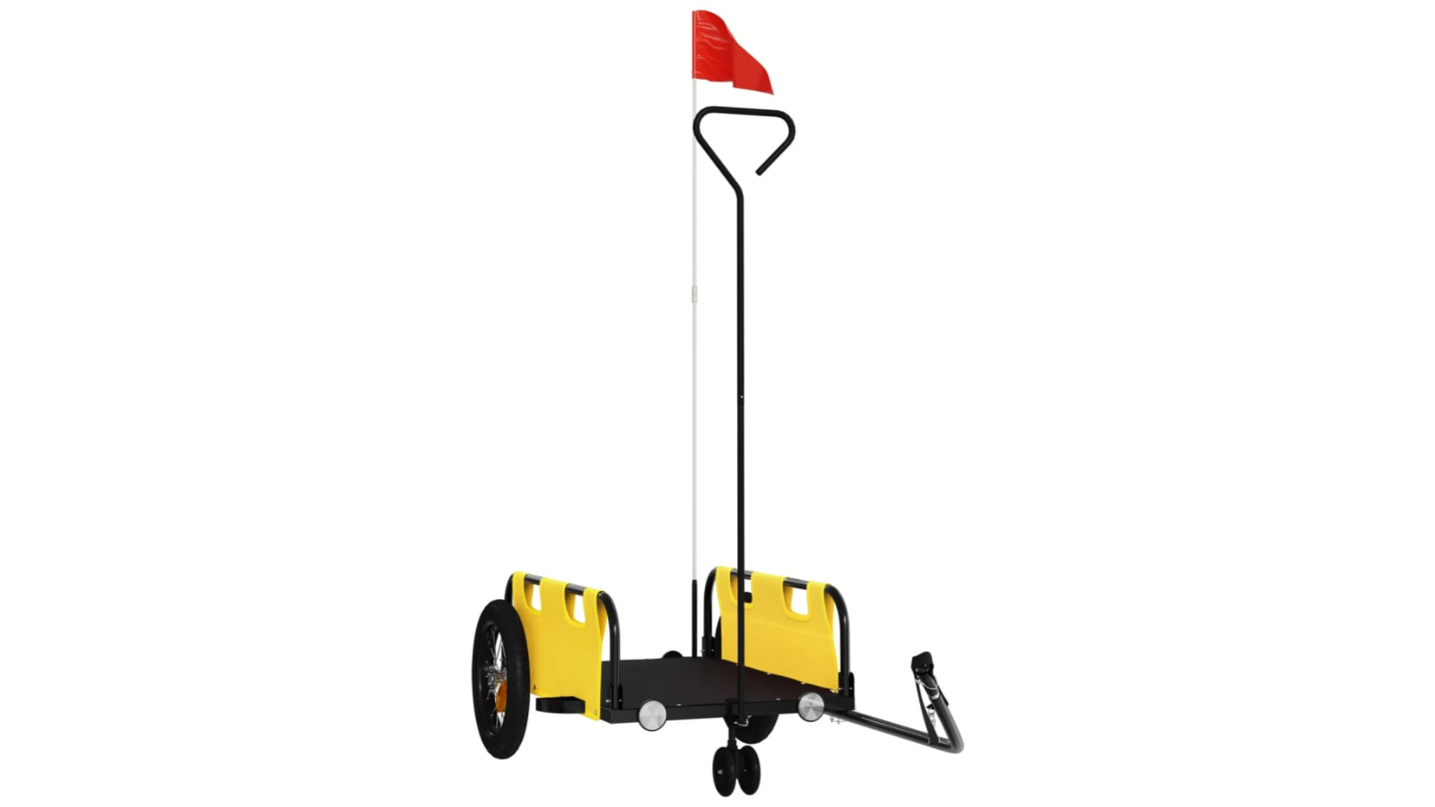 vidaXL Oxford Fabric and Iron Bike Trailer - Yellow