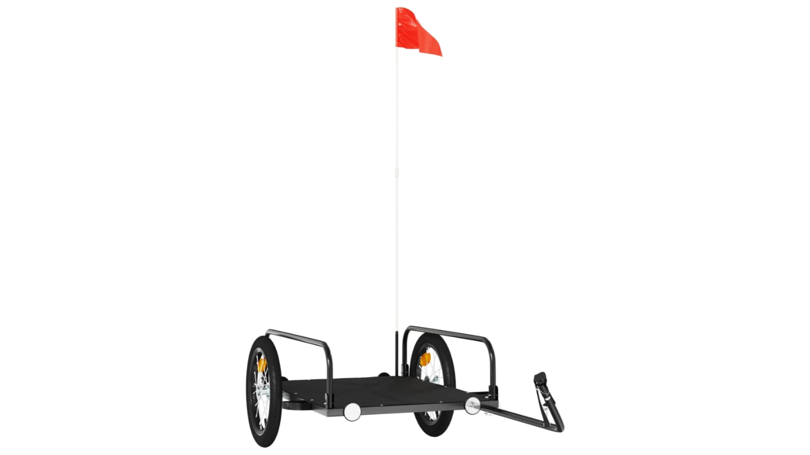 vidaXL Iron Black Bike Trailer - 126 x 63 x 34cm