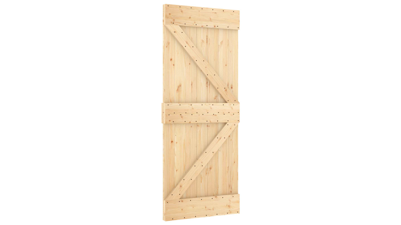 vidaXL NARVIK Natural Solid Pinewood Door - 85 x 210cm