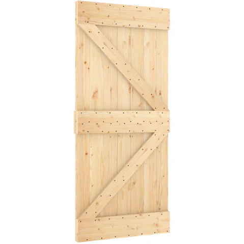 vidaXL NARVIK Natural Solid Pinewood Door