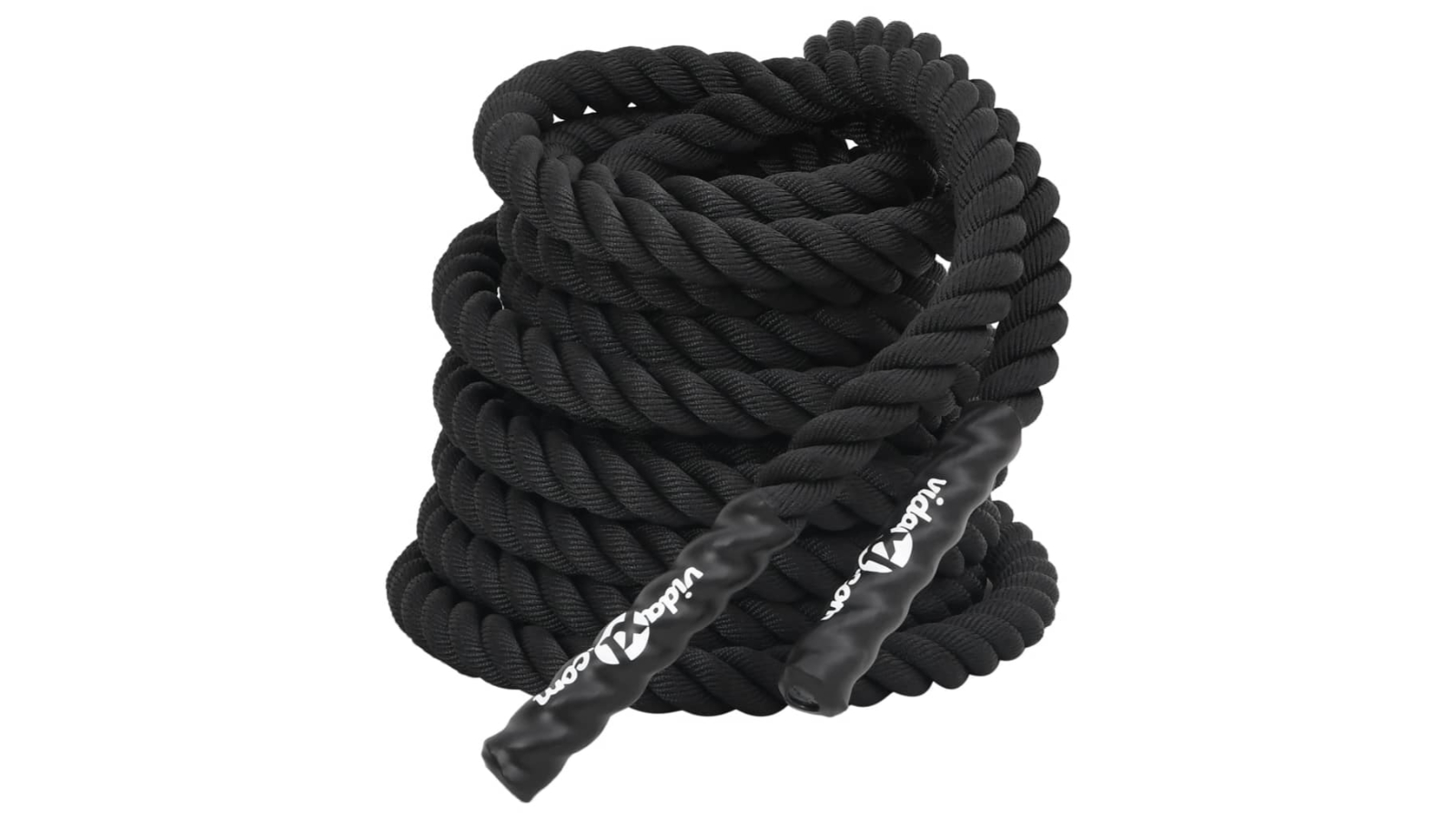 vidaXL Black Polyester Battle Rope - 12m