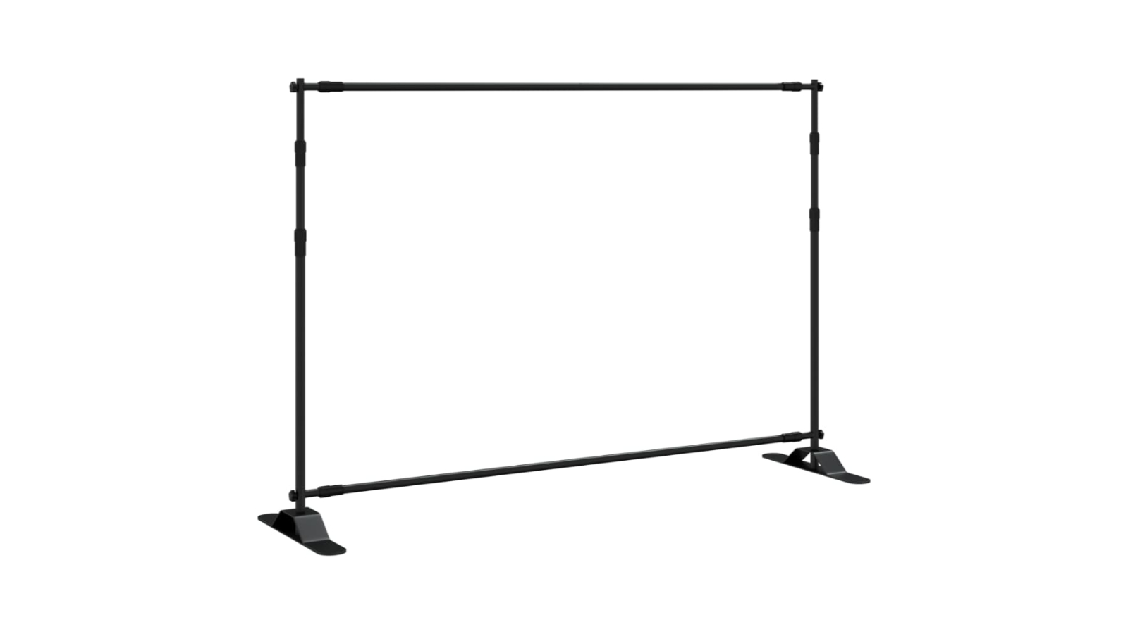 vidaXL Black Steel Backdrop Stand - 305 x 243cm