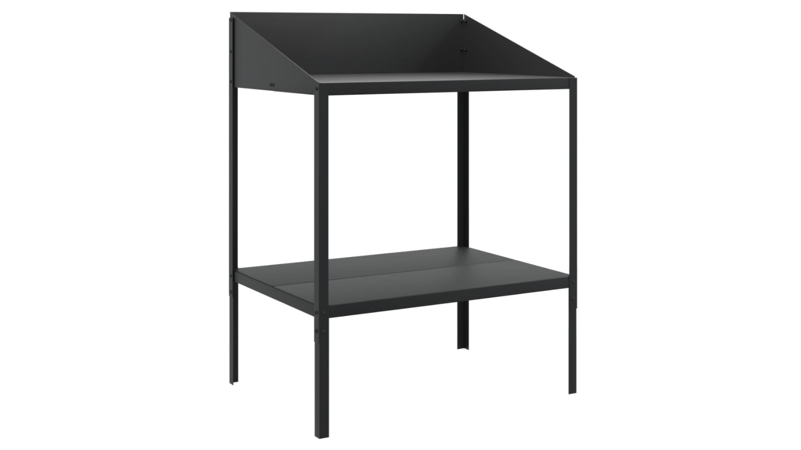 vidaXL Galvanised Steel Anthracite Plant Stand - 75.5 x 54.5 x 100cm