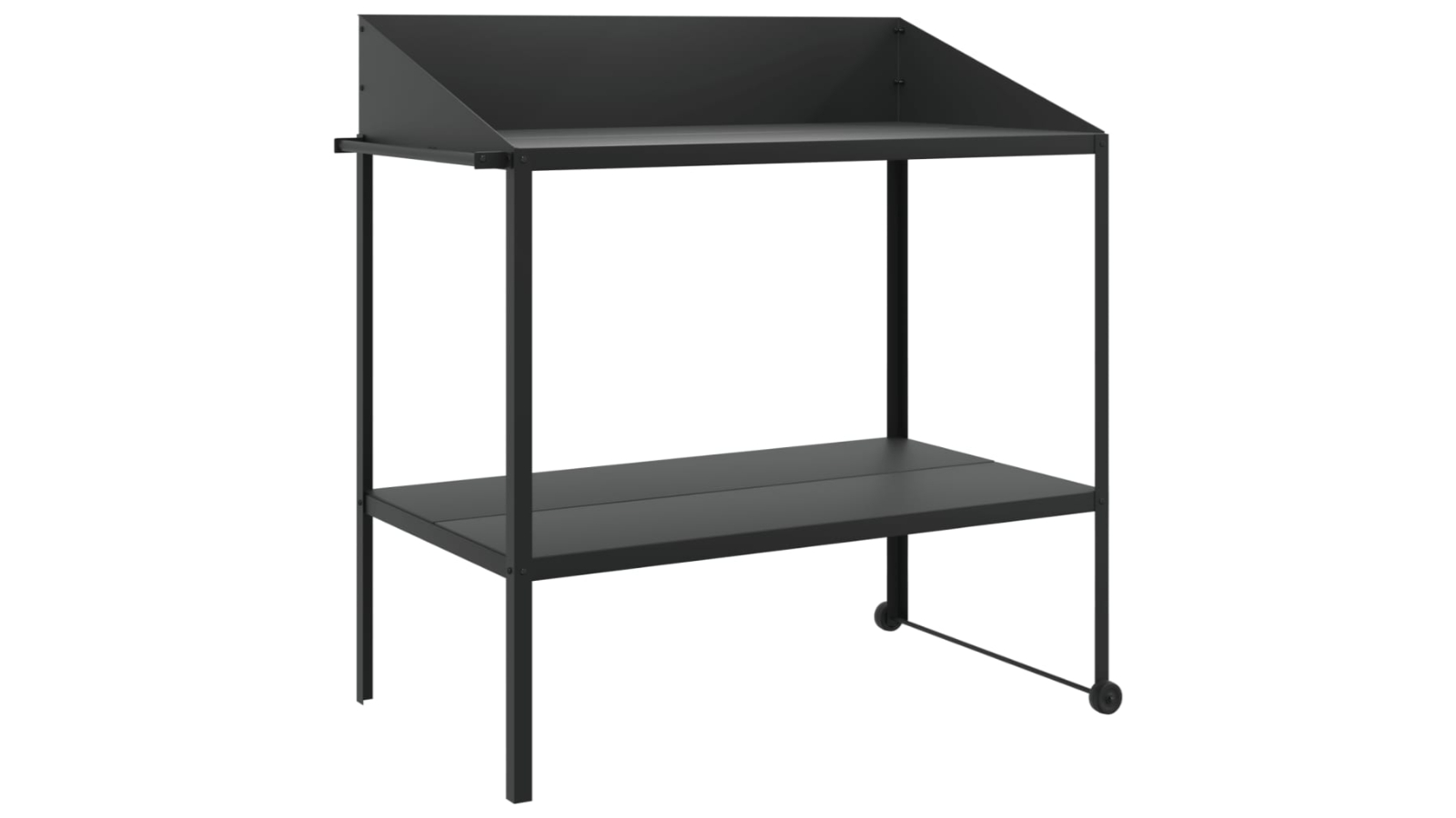 vidaXL Galvanised Steel Anthracite Plant Stand - 100 x 54.5 x 100cm