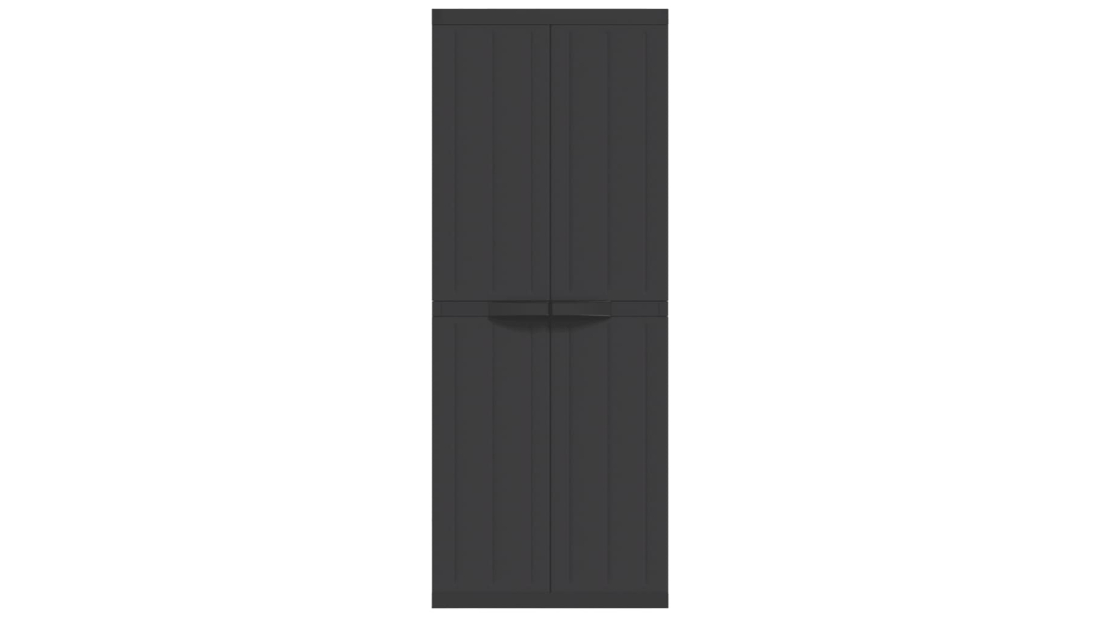 vidaXL Black Polypropylene Outdoor Storage Cabinet - 31 x 31cm