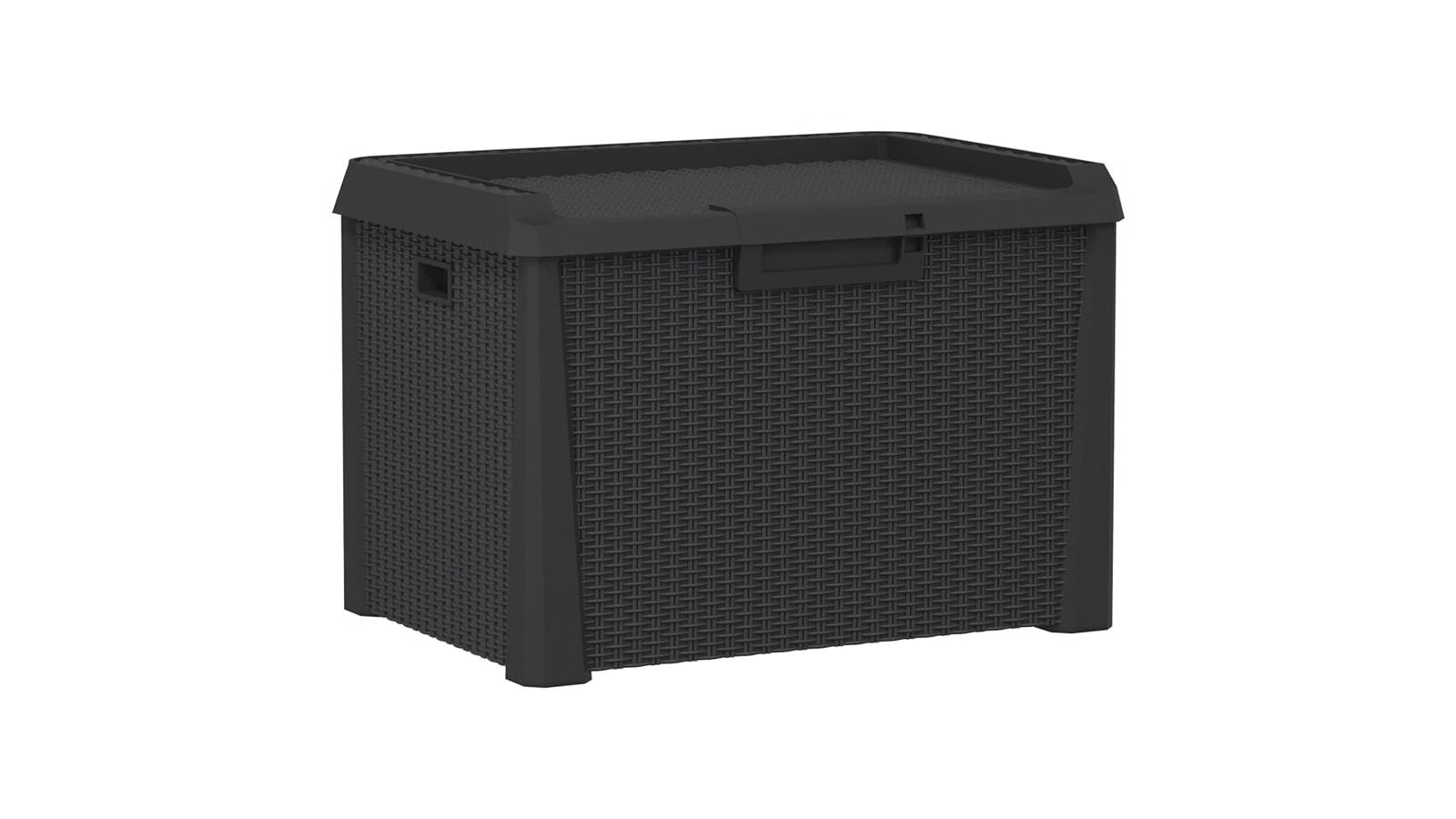 vidaXL Anthracite PP 125 Litre Garden Storage Box