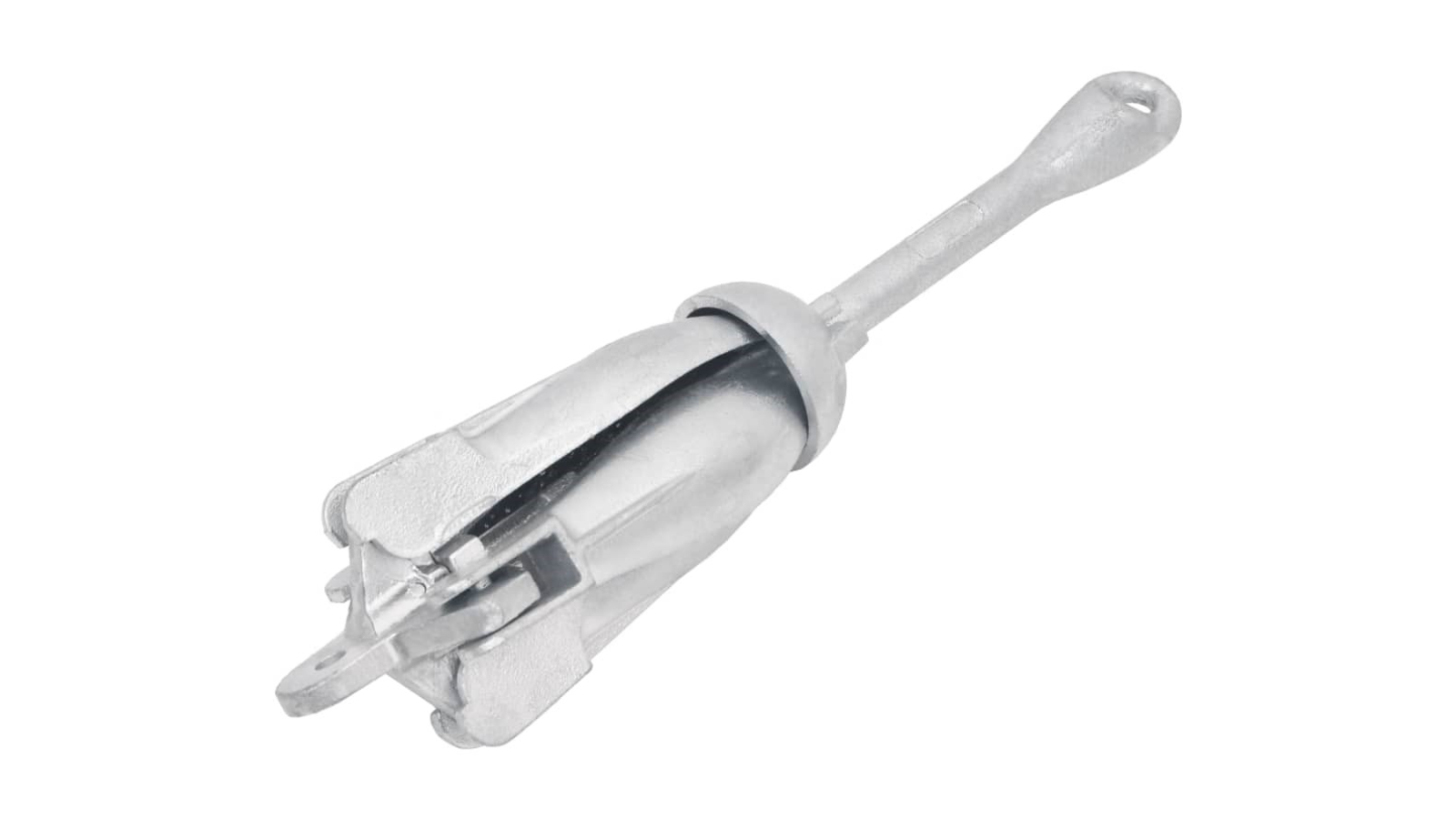 vidaXL Malleable Iron Silver Folding Anchor - 4kg